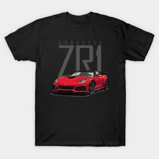 Chevy Corvette C7 ZR1 (Long Beach Red) T-Shirt